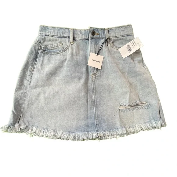 Sneak Peek denim mini skirt size small - Picture 2 of 13